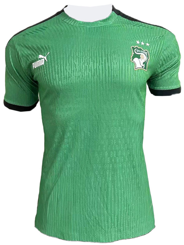 Ivory Coast edition spéciale maillot uniforme de football du joueur vêtements de sport pour hommes kit de football chemise supérieure verte 2023-2024